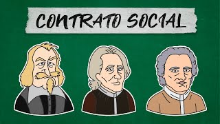 Contrato Social  Hobbes Locke e Rousseau  FILOSOFIA [upl. by Nalced144]