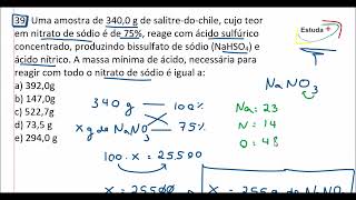 Estequiometria com pureza [upl. by Asseralc53]