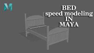 BED speed modeling  MAYA  fxgraphix maya speedmodeling bed 3d interiordesign masterbedroom [upl. by Asiak978]