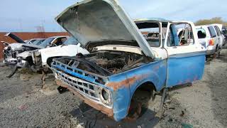 1965 Ford 250 Truck Junked in Wrecking Junk Yard California Junkyard Richmond Pick n Pull [upl. by Oer]