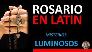 Rosario en Latín con Letra Misterios Luminosos Mysteria Lucis [upl. by Yanffit954]