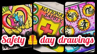 National Safety Day Poster Drawing easy4th March How to draw Safety Day Poster Drawing easy [upl. by Anitsirt]