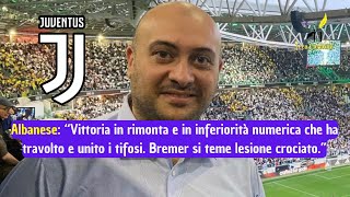 Giovanni Albanese quotVittoria memorabile che unisce i tifosi Si teme lesione crociato per Bremerquot [upl. by Eerehs]