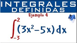 Integrales definidas  Ejemplo 4 [upl. by Notgnirrab]