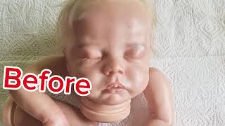 Reborn baby doll from old to new 3min transformation [upl. by Woodberry106]