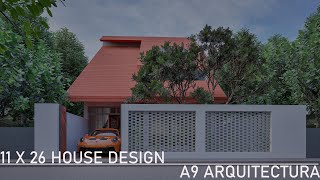 CASA DE CAMPO11X26 HOUSE DESIGNAMPLIOS ESOPACIOSGARAGESALACOCINACOMEDOR2RECAMARAS2BAÑOS COMP [upl. by Reifel91]