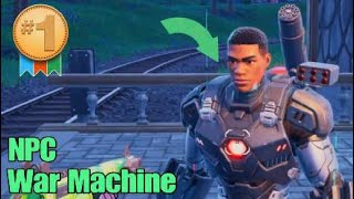 Where to Find Fortnite NPC War Machine  Chapter 5 Season 4 [upl. by Spragens]