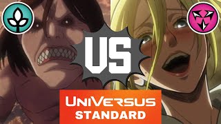 Ymir Jaw Titan Life vs Annie Female Titan Chaos  Universus Attack on Titan Gameplay [upl. by Fransis]