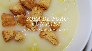 Cómo preparar sopa de poro [upl. by Aloisia]