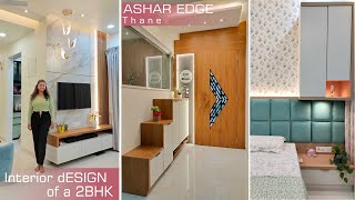 Interior Design of 2bhk  Home Tour Thane Navi Mumbai Interior design Ideas Mandir Ashar Group [upl. by Etnauq]