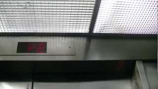 Otis traction quotred zonequot elevator  Metrotown parking garage [upl. by Jerman]