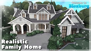 BLOXBURG Realistic Family 2Story Home Speedbuild  Roblox House Build [upl. by Elfrida]