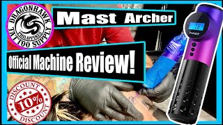 Dragonhawk Mast Archer Tattoo Machine Review [upl. by Meares802]