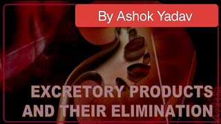 Excretory products and their elimination Class 11th biology neet trending trendingvideo [upl. by Arot]