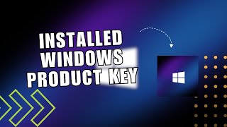 ⭐ LEARN Installed Windows Product Key  How To Check Windows 1011 Product Key  Step by Step [upl. by Wardle]