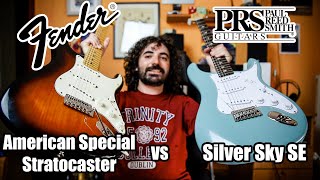 PRS Silver Sky SE vs Fender American Special Stratocaster [upl. by Ayota524]