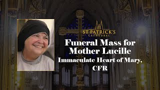 Funeral Mass for Mother Lucille of the Immaculate Heart of Mary CFR  November 4th 2024 [upl. by Kalikow]