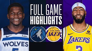 TIMBERWOLVES at LAKERS  FULL GAME HIGHLIGHTS  March 10 2024 [upl. by Onofredo]