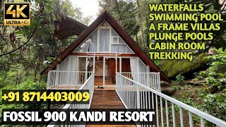 Wayanad 900 Kandi Forest Resort with Waterfalls  FOSSIL RESORT  Trekking and Off road Journey [upl. by Aleirbag]