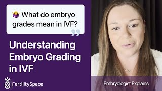 Embryo Grading in IVF Explained  What do embryo grades mean  FertilitySpace [upl. by Jola391]