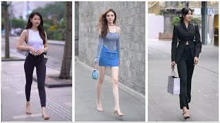 Chinese Street Fashion  34  Fashion China [upl. by Noinatrad]