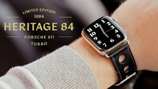 Special Edition Heritage 84 – Apple Watch Band made from Porsche 911 Turbo leather [upl. by Annodas503]