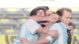 Caniggia GOAL Maradona Assist ARG vs BRA WC 1990 Italia90 [upl. by Cullie584]