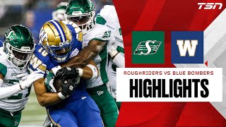 CFL West Final Roughriders 22 Blue Bombers 38 [upl. by Haimerej]