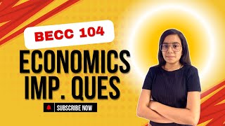 BECC 104 NUMERICAL  BA ECONOMIC HONOURS  IGNOU EXAM IMPORTANT QUESTION [upl. by Aihsiek909]