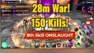 Twelveskym 28M War 150 Kills S3 8th Skill Onslaught 12skym 12sky [upl. by Atte]