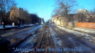 Tramvaju maršruts Nr 10  Centrāltirgus  Bišumuiža [upl. by Eener353]