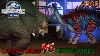 Carnivores vs Herbivores  Jurassic World The Game  EP 586 [upl. by Lsiel]