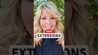 Tape in hair extensions  DIY hairextensions tapeextensions shorts hairstyle [upl. by Ettenil]