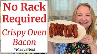 How to Cook Crispy Bacon in the Oven  Perfect Every Time and Easy Cleanup [upl. by Aed529]