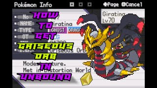 Griseous Orb Location  Pokémon Unbound Guide [upl. by Giaimo]