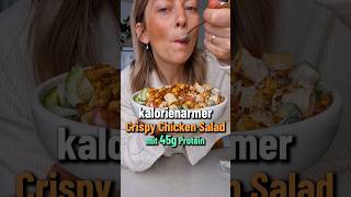 Crispy Chicken Salad  kalorienarmes Rezept mit 45g Protein [upl. by Lered349]