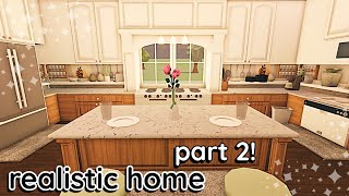 Decorating My Realistic Bloxburg House 2 Story Build Interior [upl. by Middendorf]