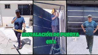 Instalación Puerta de Garaje en L [upl. by Acissev]