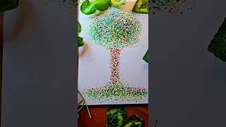 This Tree Has 100k Dots 😱 🔥 shorts drawing challenge trending [upl. by Ztnaj]