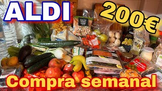 COMPRA SEMANAL 200€ ALDI 🇪🇸 emigrarconana [upl. by Suzie]