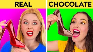 REAL OR FAKE TAKE THE TASTE 😱 Sweet Food Challenge Funny Pranks by 123 GO [upl. by Yerxa]