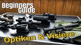 Airsoft Beginners Guide  Optiken Visiere Zielvorrichtungen GsPAirsoft 4k [upl. by Simonette140]