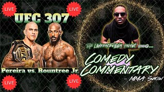 UFC307 LIVE  Alex Pereira vs Khalil Rountree JrComedy Commentary wbigzo9905 [upl. by Alyakam]