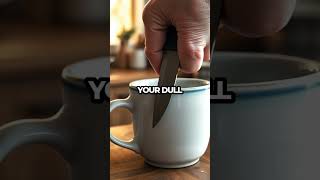 Transform Dull Knives with This Simple Mug Hack Shorts [upl. by Namilus679]