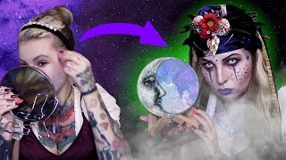 GYPSY FORTUNE TELLER  halloweensky tutoriál [upl. by Michaella]