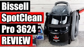 Bissell Spotclean Pro 3624 Review  Portable Carpet Cleaner [upl. by Ergener]