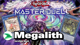 Master duel  Megalith deck  Newbie deck just 0 gem  Ritual deck [upl. by Yenaled958]