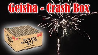 Geisha  Crash Box  Verbundfeuerwerk  Röder Feuerwerk Testschießen 2018 FULL HD [upl. by Larkin]