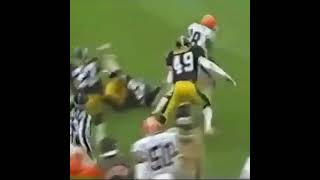 19881121 pittsburghsteelers  clevelandbrowns Reggie Langhorne 77yard TD pass from Kosar [upl. by Bolen393]