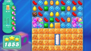 Candy Crush Soda Saga Level 1855  3 Stars 🌟🌟🌟 [upl. by Marthena810]